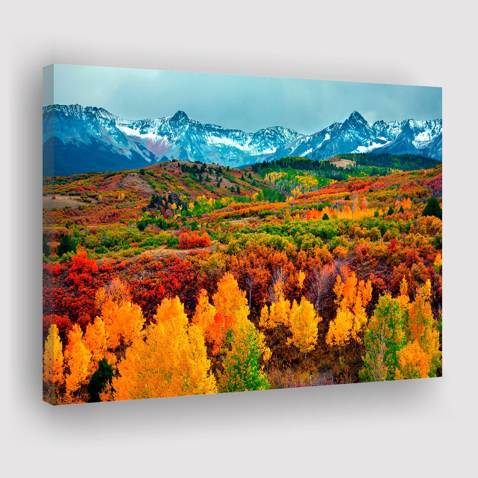 Colorful Mountains Canvas Prints Wall Art Decor - Painting Canvas,Home Decor, Ready to Hang