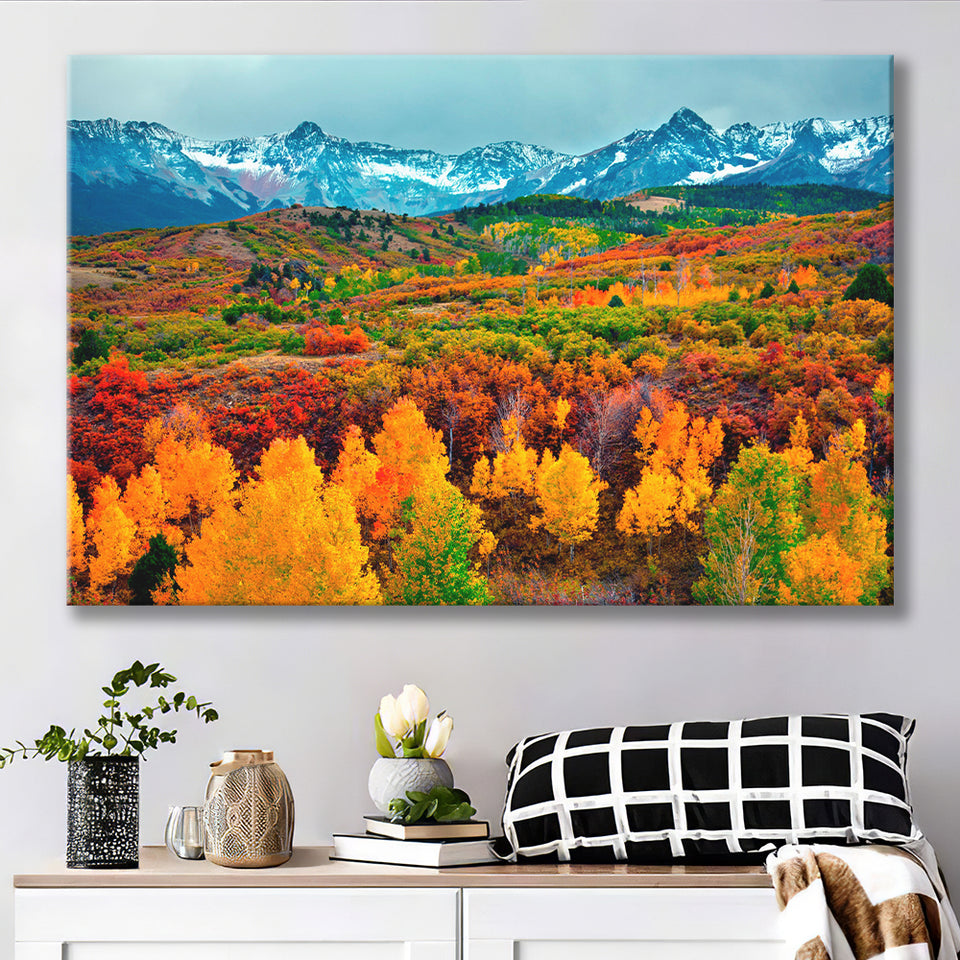 Colorful Mountains Canvas Prints Wall Art Decor - Painting Canvas,Home Decor, Ready to Hang