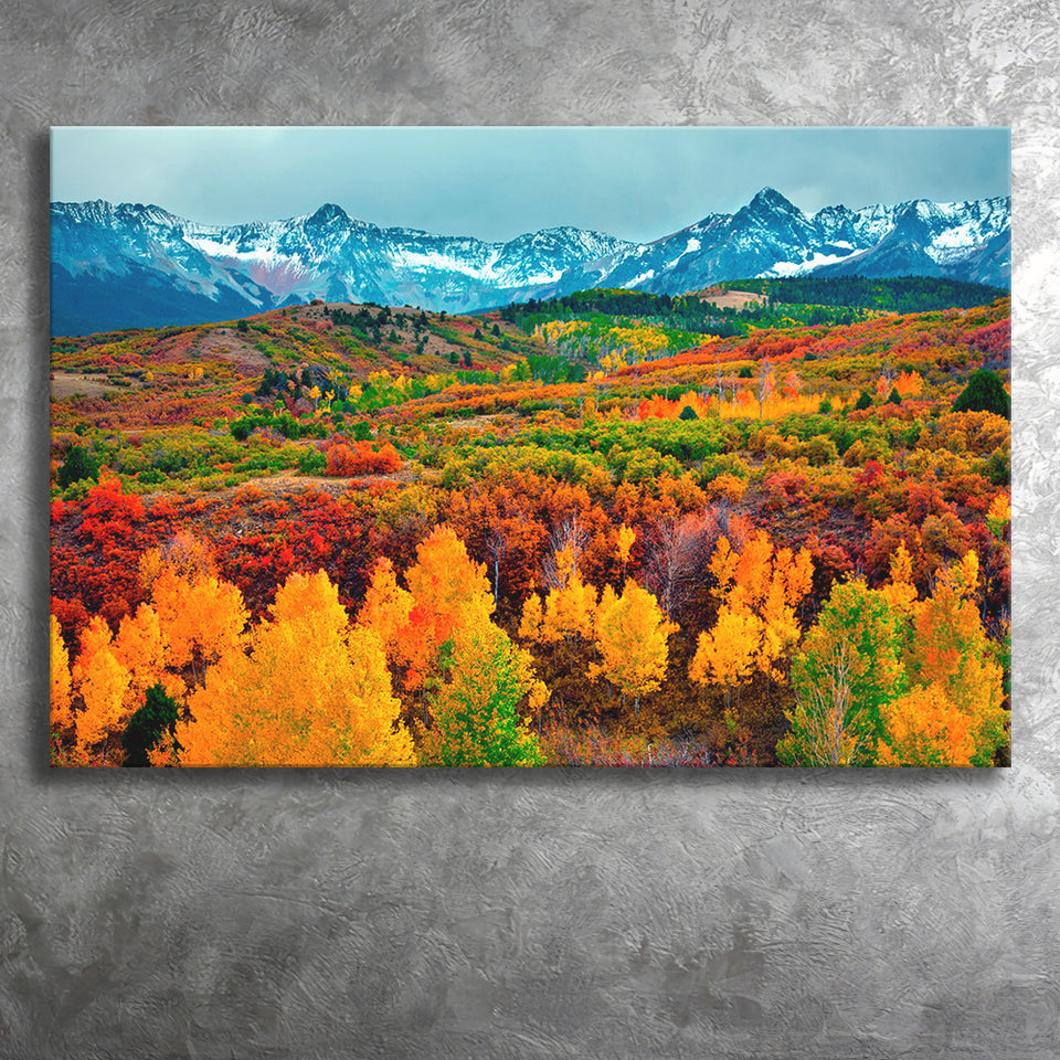 Colorful Mountains Canvas Prints Wall Art Decor - Painting Canvas,Home Decor, Ready to Hang