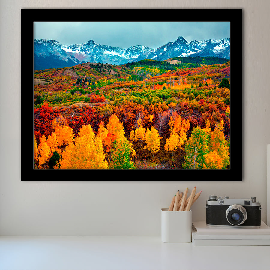Colorful Mountains Framed Art Prints Wall Art Decor, Framed Picture, Home Decor