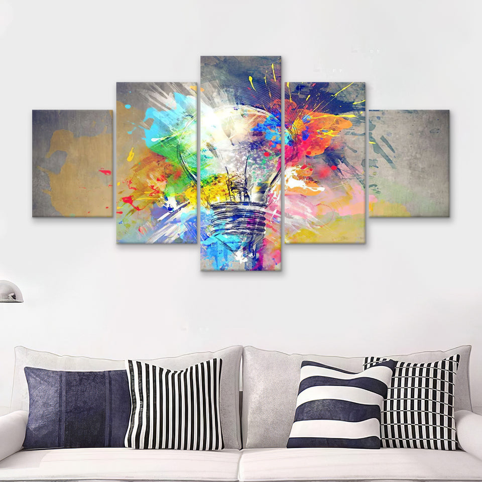 Colorful Of Idea 5 Pieces Canvas Prints Wall Art - Painting Canvas, Multi Panels, Wall Decor