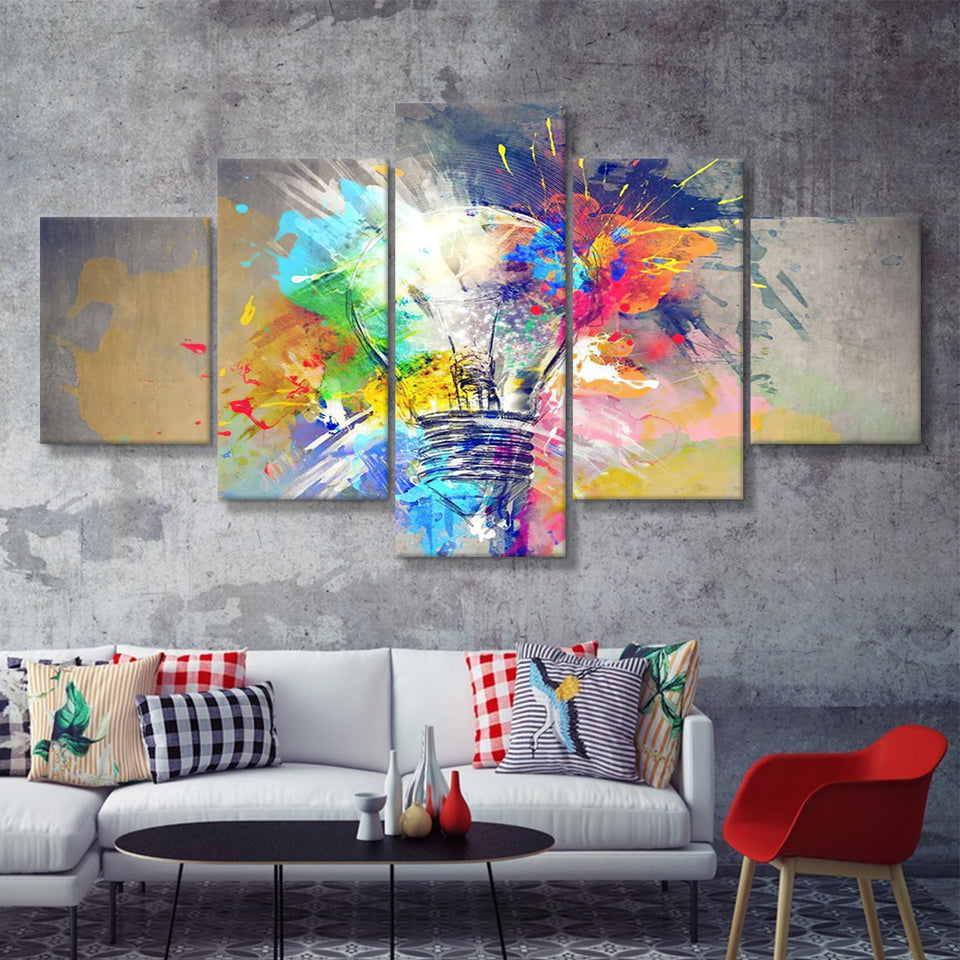 Colorful Of Idea 5 Pieces Canvas Prints Wall Art - Painting Canvas, Multi Panels, Wall Decor