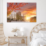 Colorful Sunrise In France Canvas Wall Art - Canvas Prints, Prints for Sale, Canvas Painting, Canvas On Sale