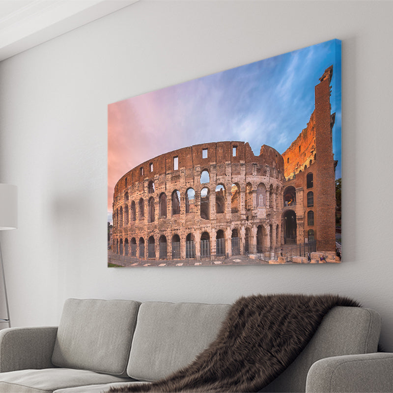 Colosseum Rome Italy, Stadium Canvas, Sport Art, Gift for him, Fan Gift, Canvas Prints Wall Art Decor