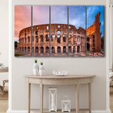 Colosseum Rome Italy, Stadium Canvas, Sport Art, Gift for him, Multi Panels B, Canvas Prints Wall Art Decor