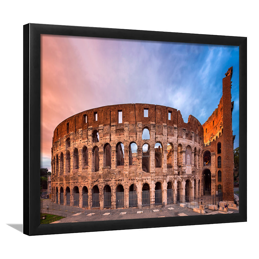 Colosseum Rome Italy, Stadium Canvas, Sport Art, Gift for him, Framed Art Prints Wall Art Decor, Framed Picture