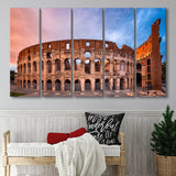 Colosseum Rome Italy, Stadium Canvas, Sport Art, Gift for him, Multi Panels B, Canvas Prints Wall Art Decor
