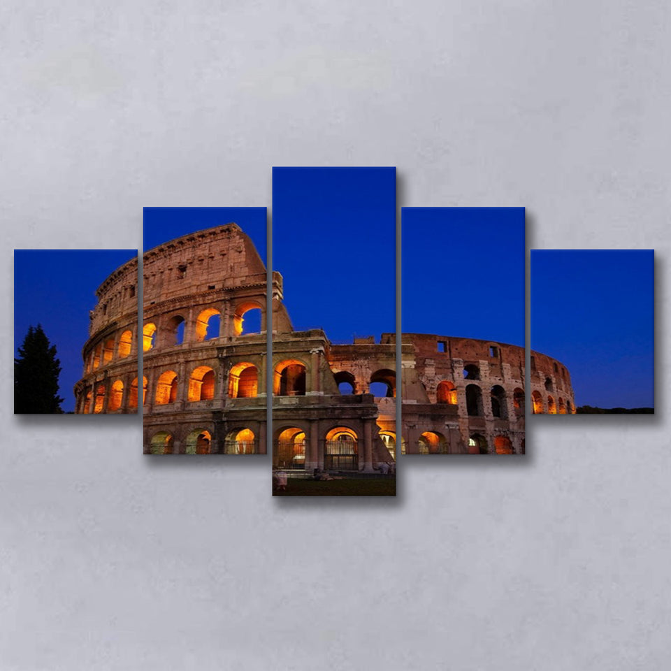 Colosseum in Italy, Stadium Canvas, Sport Art, Large Canvas, Multi Panels, Canvas Prints Wall Art Decor