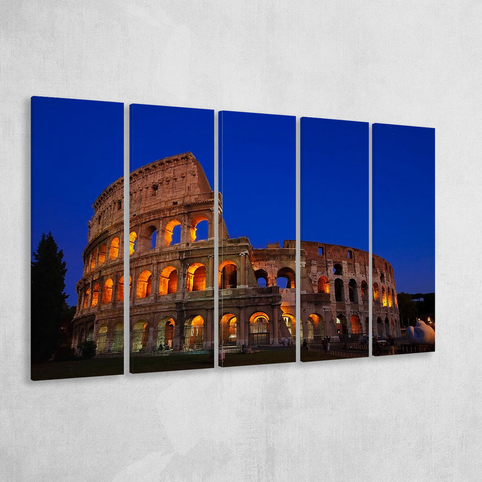 Colosseum in Italy, Stadium Canvas, Sport Art, Gift for him, Multi Panels B, Canvas Prints Wall Art Decor