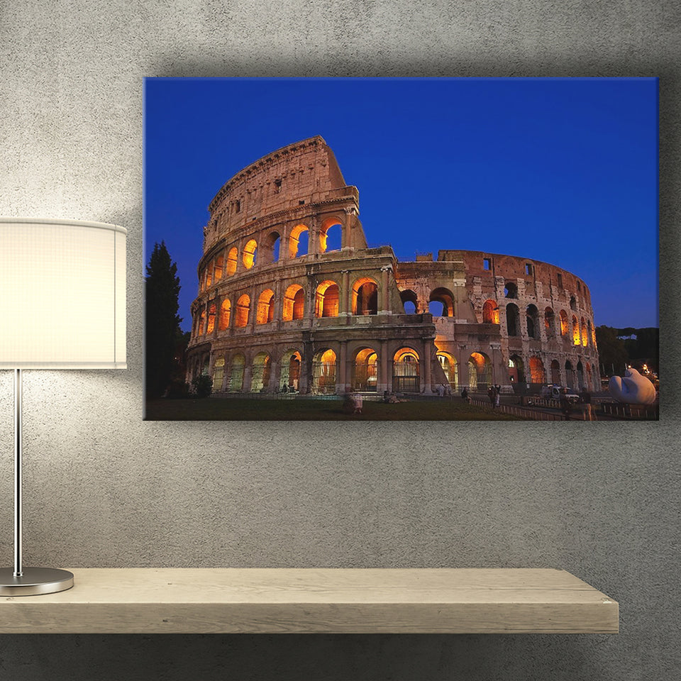 Colosseum in Italy, Stadium Canvas, Sport Art, Gift for him, Fan Gift, Canvas Prints Wall Art Decor