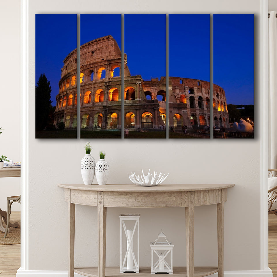Colosseum in Italy, Stadium Canvas, Sport Art, Gift for him, Multi Panels B, Canvas Prints Wall Art Decor