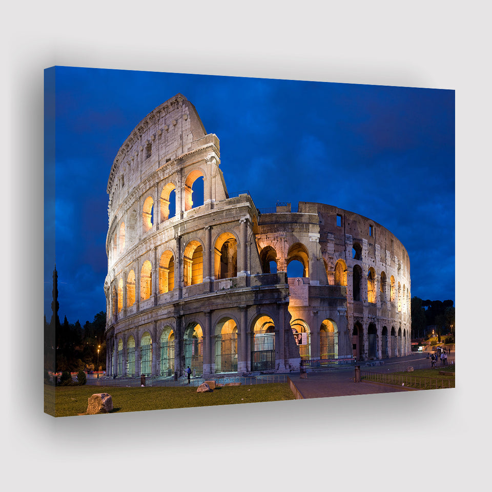 Colosseum in Rome Italy, Stadium Canvas, Sport Art, Gift for him, Fan Gift, Canvas Prints Wall Art Decor