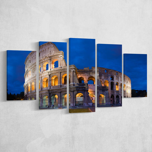Colosseum in Rome Italy, Stadium Canvas, Sport Art, Large Canvas, Multi Panels, Canvas Prints Wall Art Decor