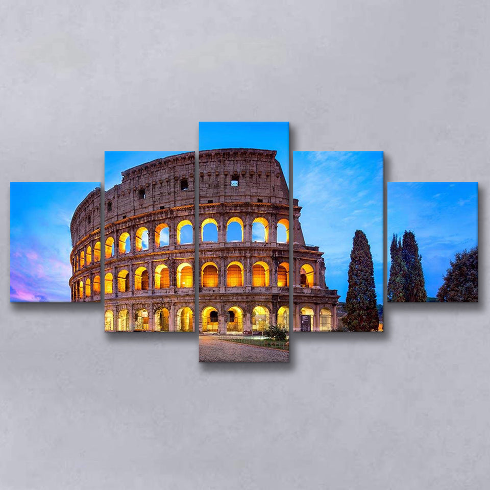 Colosseum in Rome, Stadium Canvas, Sport Art, Large Canvas, Multi Panels, Canvas Prints Wall Art Decor