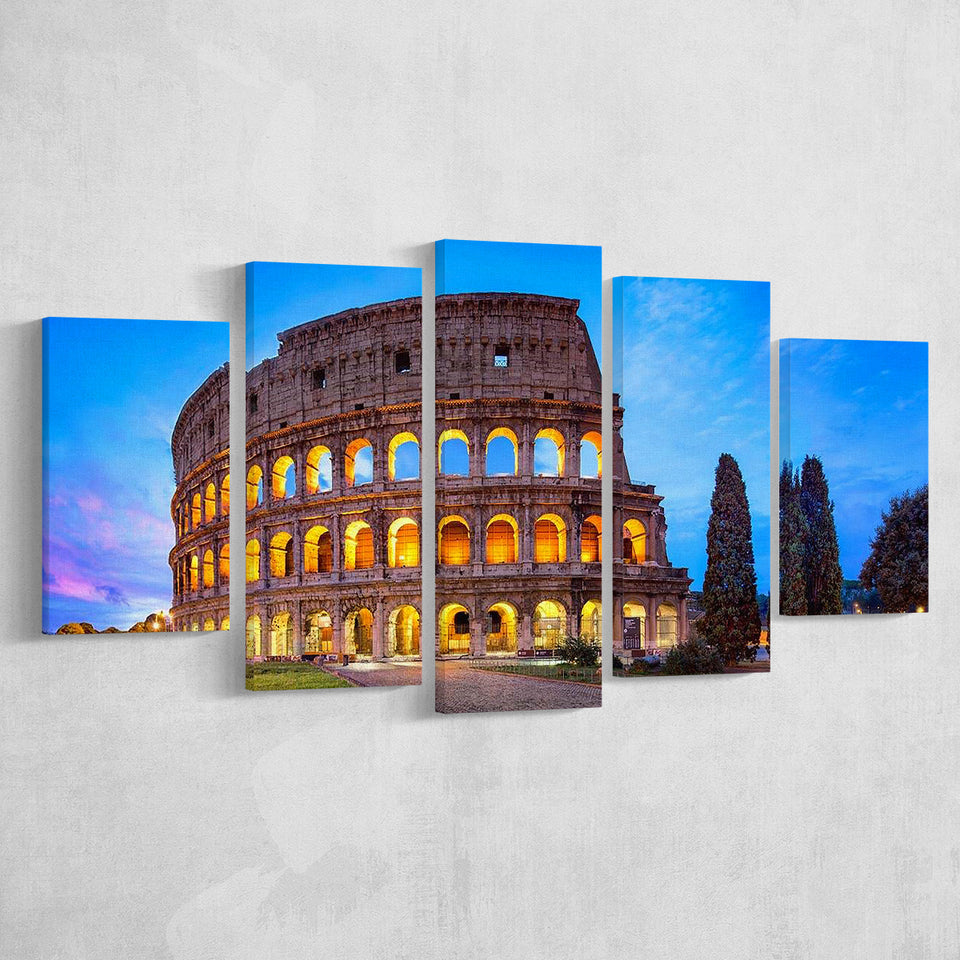 Colosseum in Rome, Stadium Canvas, Sport Art, Large Canvas, Multi Panels, Canvas Prints Wall Art Decor