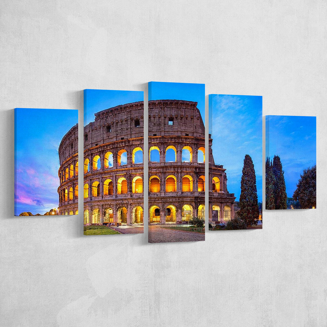 Colosseum in Rome, Stadium Canvas, Sport Art, Large Canvas, Multi Panels, Canvas Prints Wall Art Decor