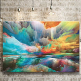 Colourful Clouds Wall Art Abstract Replica Canvas Prints Wall Art Decor - Painting Canvas,Home Decor, Ready to Hang
