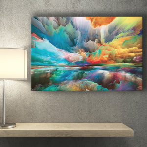 Colourful Clouds Wall Art Abstract Replica Canvas Prints Wall Art Decor - Painting Canvas,Home Decor, Ready to Hang