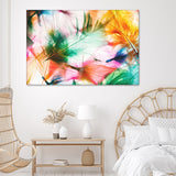 Colourful Feather Design Canvas Wall Art - Canvas Prints, Prints for Sale, Canvas Painting, Home Decor