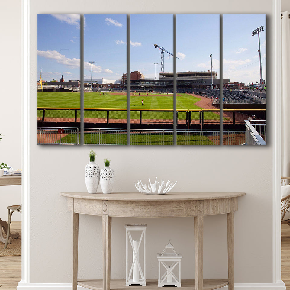 Columbia Fireflies Wall Art Segra Stadium Canvas Prints Baseball,Multi Panels B,Sport Stadium Art Prints, Fan Gift