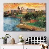 Columbus, Georgia, Columbus Skyline, Canvas Prints Wall Art Home Decor