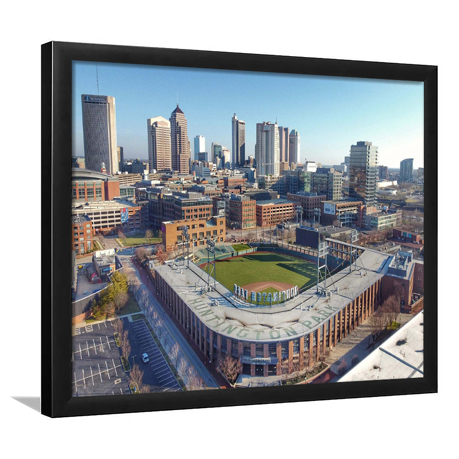 Columbus Clippers Wall Art Huntington Park Stadium Art Prints Baseball,Sport Stadium Art Prints, Fan Gift, Wall Decor