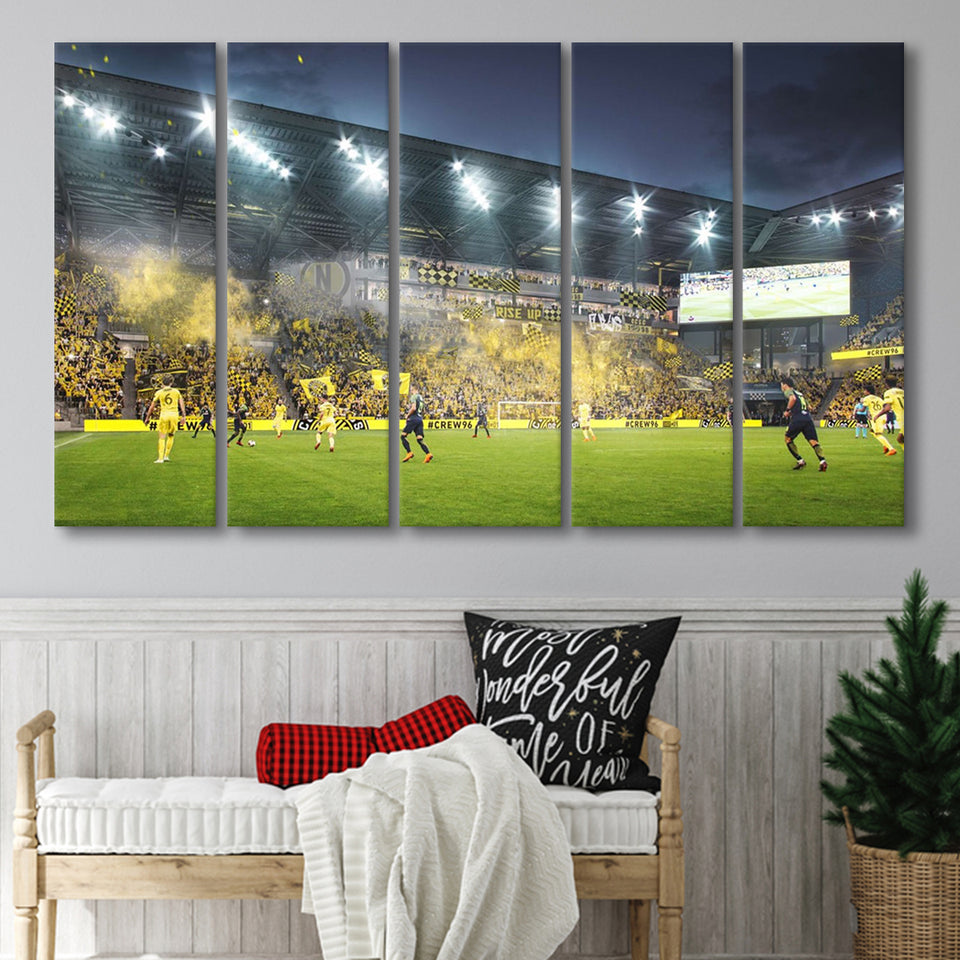 Columbus Crew Stadium, Stadium Canvas, Sport Art, Gift for him, Multi Panels B, Canvas Prints Wall Art Decor