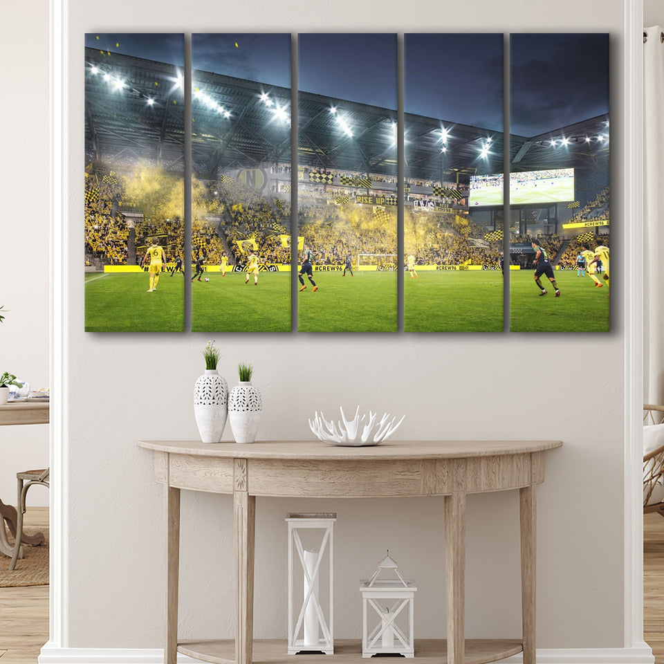 Columbus Crew Stadium, Stadium Canvas, Sport Art, Gift for him, Multi Panels B, Canvas Prints Wall Art Decor