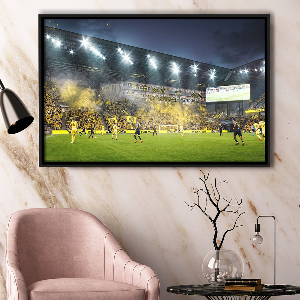 Columbus Crew Stadium, Stadium Canvas, Sport Art, Gift for him, Framed Canvas Prints Wall Art Decor, Framed Picture