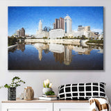 Columbus Skyline Canvas Prints Wall Art Decor - Paiting Canvas, Art Prints, Wall Decor, For Sale
