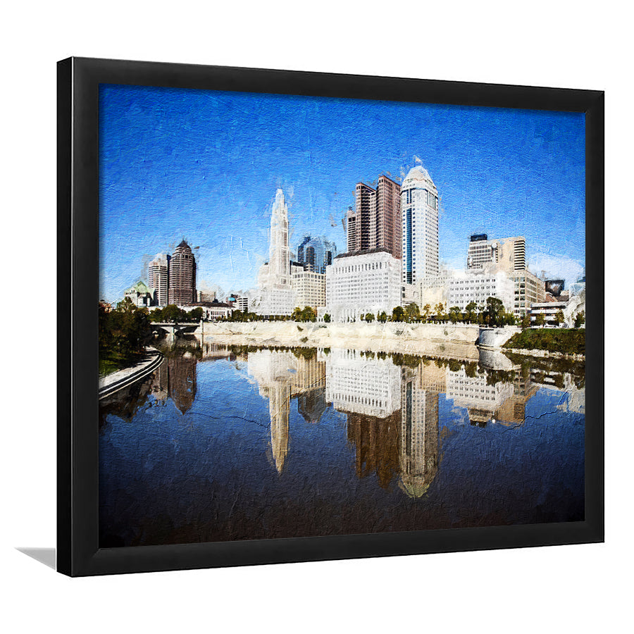 Columbus Skyline Framed Art Prints Wall Decor - Painting Prints, Framed Picture, Home Decor