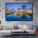 Columbus Framed Canvas Prints Wall Art Decor - Paiting Canvas, Art Prints, Floating Frame