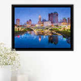 Columbus Framed Canvas Prints Wall Art Decor - Paiting Canvas, Art Prints, Floating Frame