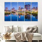 Columbus 5 Piece B Canvas Prints Wall Art Decor - Painting Canvas, Multi Panels