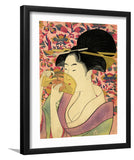 Comb By Kitagawa Utamaro-Canvas Art,Art Print,Framed Art,Plexiglass cover