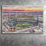 Comerica Park Tigers Watercolor, Sport Art Prints Fan Gift, Canvas Prints Wall Art Decor