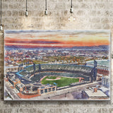 Comerica Park Tigers Watercolor, Sport Art Prints Fan Gift, Canvas Prints Wall Art Decor