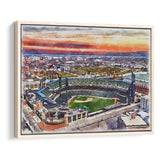 Comerica Park Tigers Watercolor, Sport Art Prints Fan Gift, Framed Canvas Prints Wall Art Decor
