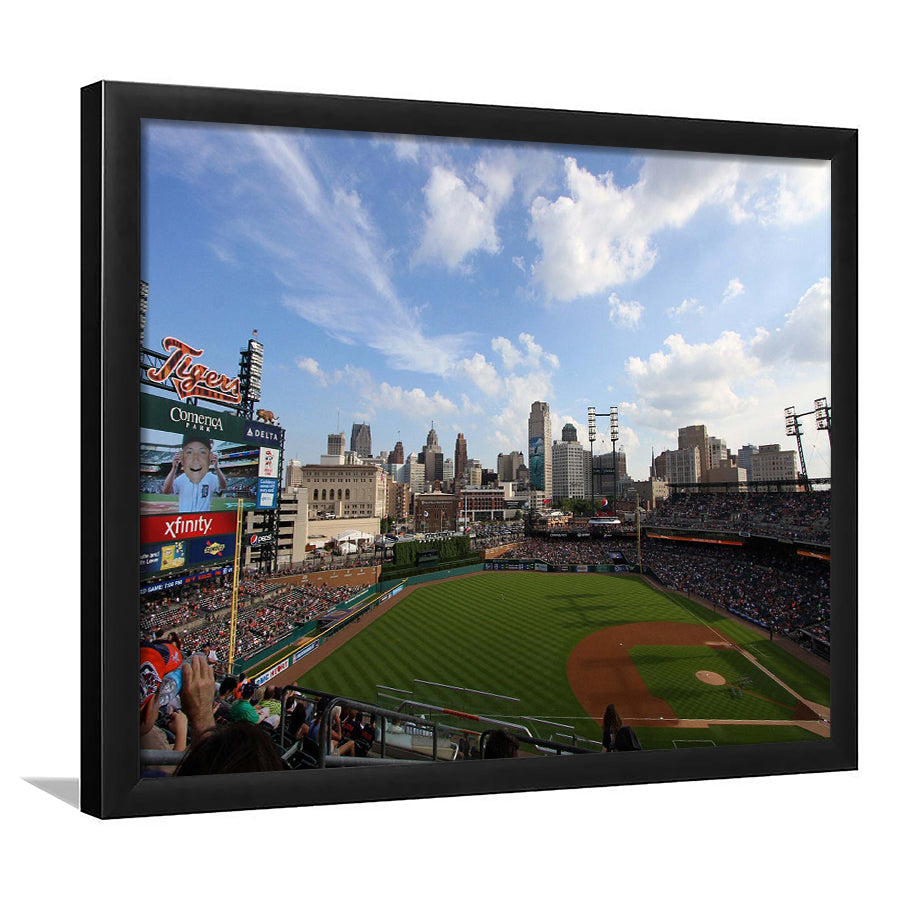 Comerica Park Stadium Art Prints Detroit Tigers Wall Art Baseball,Sport Stadium Art Prints, Fan Gift, Wall Decor