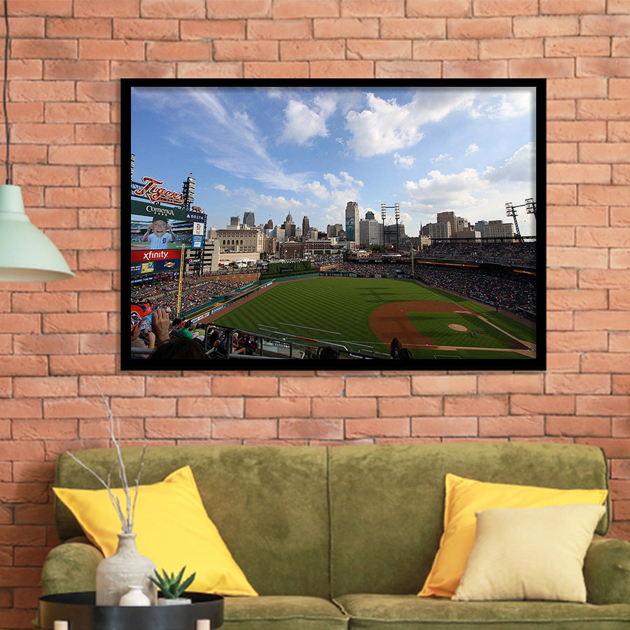 Comerica Park Stadium Art Prints Detroit Tigers Wall Art Baseball,Sport Stadium Art Prints, Fan Gift, Wall Decor