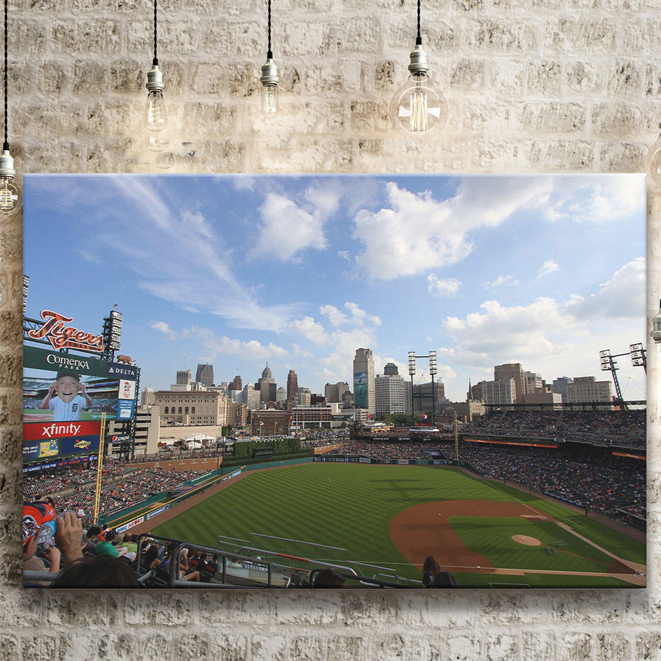 Comerica Park Wall Art Detroit Tigers Stadium Canvas Prints