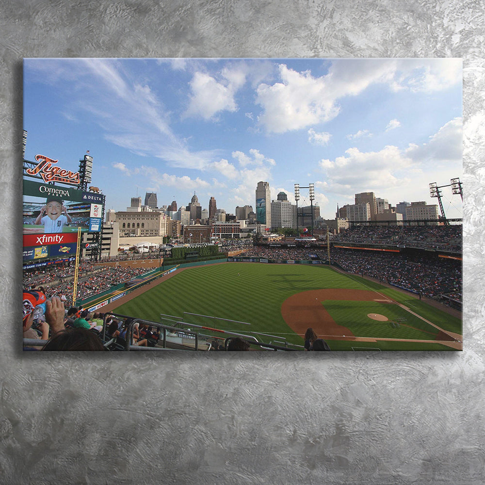 Comerica Park Wall Art Detroit Tigers Stadium Canvas Prints Baseball,M –  UnixCanvas