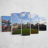 Comerica Park Stadium Canvas Prints Detroit Tigers Wall Art Baseball,Multi Panels,Sport Stadium Art Prints, Fan Gift