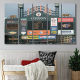 Comerica Park Wall Art Detroit Tigers Stadium Canvas Prints Baseball,Multi Panels B,Sport Stadium Art Prints, Fan Gift