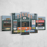 Comerica Park Wall Art Detroit Tigers Stadium Canvas Prints Baseball,Multi Panels,Sport Stadium Art Prints, Fan Gift