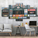 Comerica Park Wall Art Detroit Tigers Stadium Canvas Prints Baseball,Multi Panels,Sport Stadium Art Prints, Fan Gift