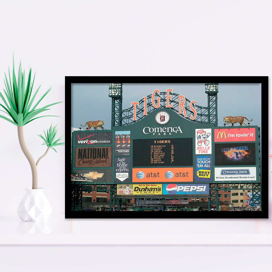 Comerica Park Wall Art Detroit Tigers Stadium Art Prints Baseball,Sport Stadium Art Prints, Fan Gift, Wall Decor