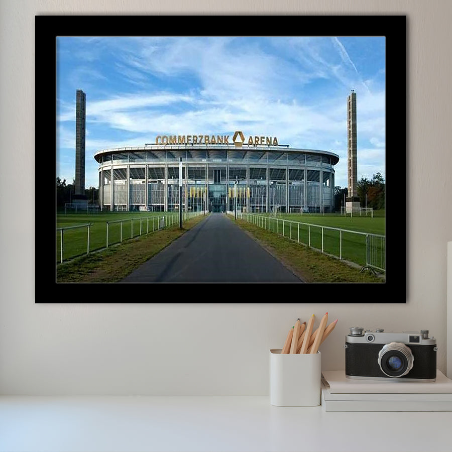 Commerzbank Arena Frankfurt, Stadium Canvas, Sport Art, Gift for him, Framed Art Prints Wall Art Decor, Framed Picture