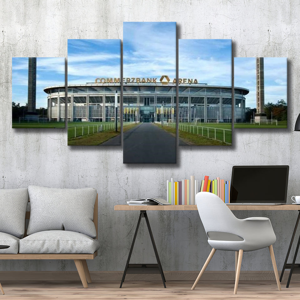 Commerzbank Arena Frankfurt, Stadium Canvas, Sport Art, Large Canvas, Multi Panels, Canvas Prints Wall Art Decor
