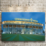 Commerzbank Arena Outside View, Stadium Canvas, Sport Art, Gift for him, Fan Gift, Canvas Prints Wall Art Decor